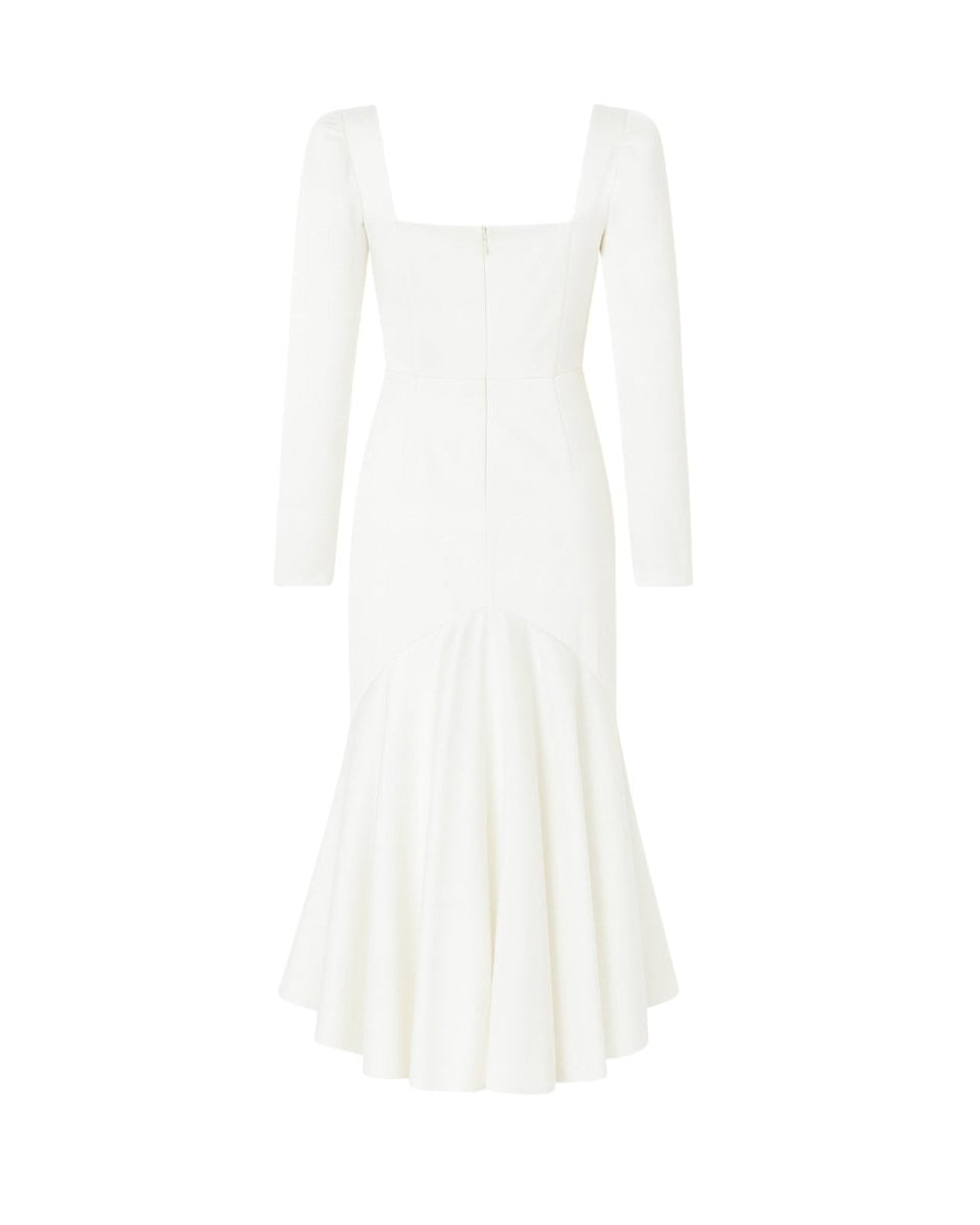 White dress on a white background